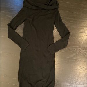 Chic Black Long Sleeve Dress